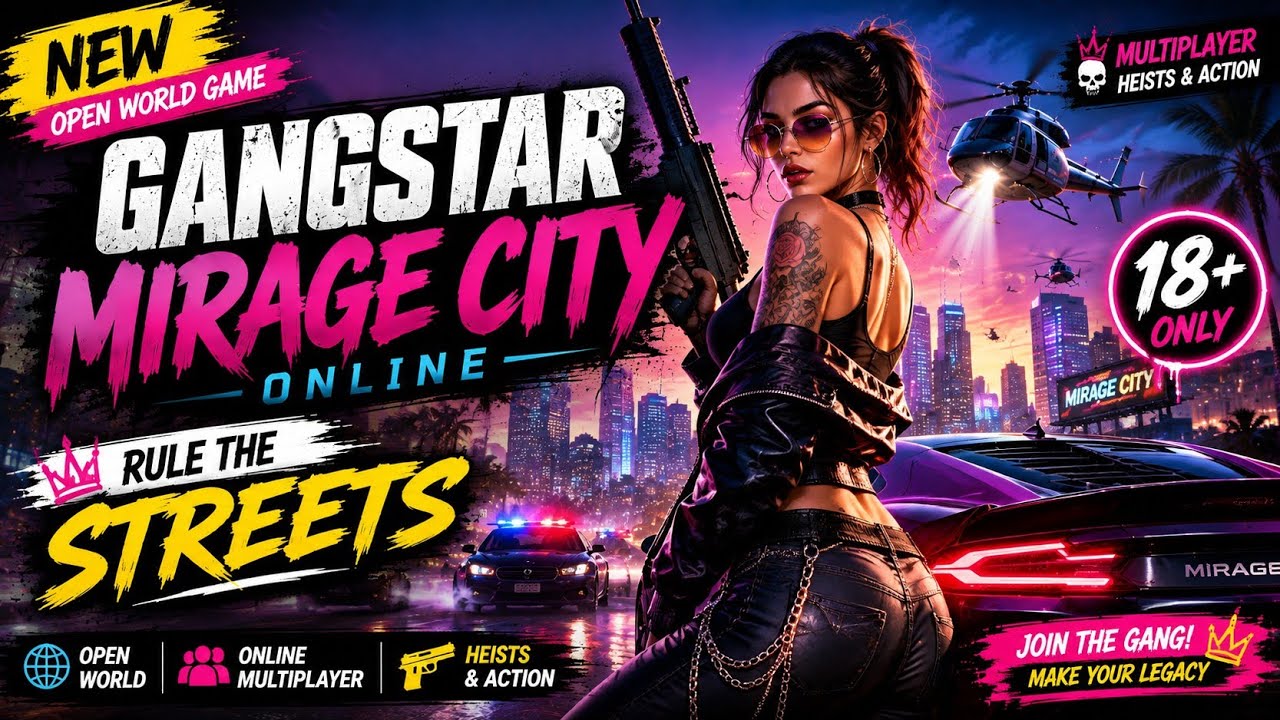 🔥 Gangstar Mirage City – Official Trailer | New Open World Gangster Game 😱
