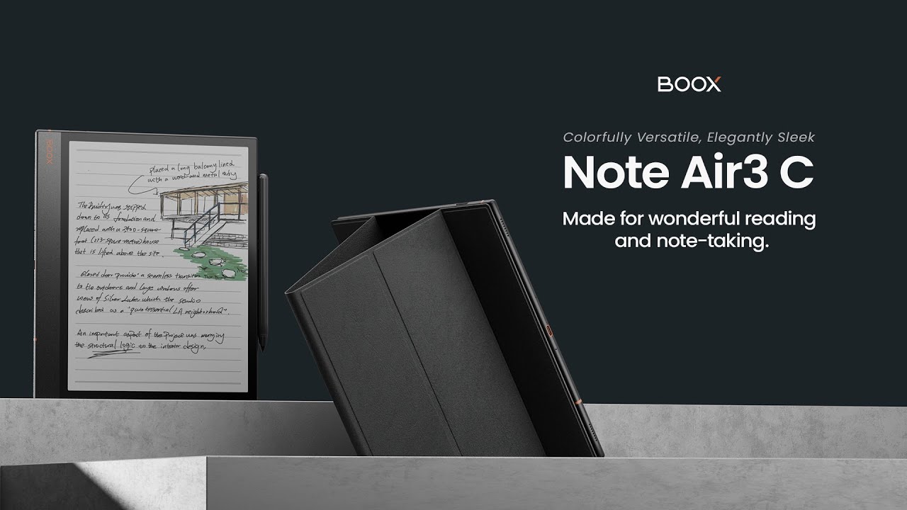 Le BOOX Note Air3 C d'Onyx fait ses débuts en Europe et aux États-Unis en  tant que nouveau grand lecteur électronique avec écran couleur -   News
