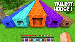 I found THE LONGEST TUNNEL WATER vs DIAMOND vs LAVA vs PORTAL vs DIRT in Minecraft!