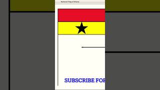 National Flag of Ghana in Python #shorts #python #turtle screenshot 4
