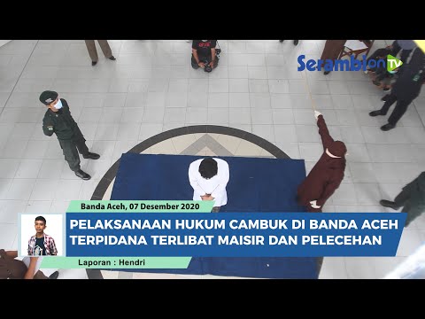 Hukuman Cambuk di Banda Aceh Terhadap Terpidana Maisir dan Pelecehan Seksual