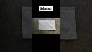 Plain Seam Stitching | Basic Sewing Tutorial for Beginners 🧵#fashiondesigning #sewinglove #shorts