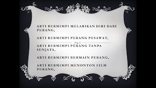 Arti Mimpi Melarikan Dari Perang, Perang Pesawat, Perang Tanpa Senjata, Bermain Perang, Film Perang