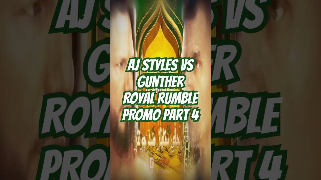 AJ Styles vs. Gunther | "God's Country" | Royal Rumble Custom Promo (2026) Part 4 