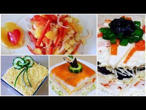 TOP 7 POPULAR NEW SALADS !! SUCH SALADS YOU DIDN'T EAT YET !!! NEW YEAR RECIPES !!