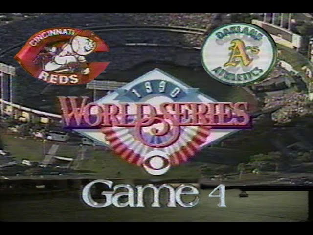 1990 World Series - Game 4 Cincinnati Wood Print by Cincinnati Reds 
