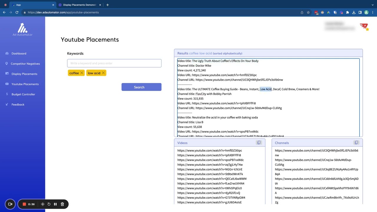 YouTube Placements Demonstration September 2023   FINAL