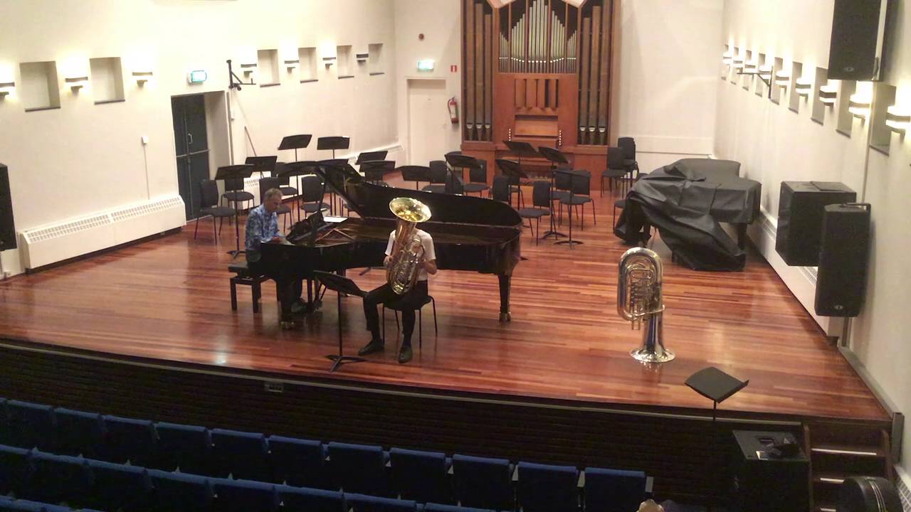 Grieg "A Dream" for tuba and piano played by Will Druiett