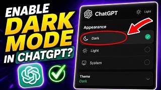 How To Enable Dark Mode In ChatGPT