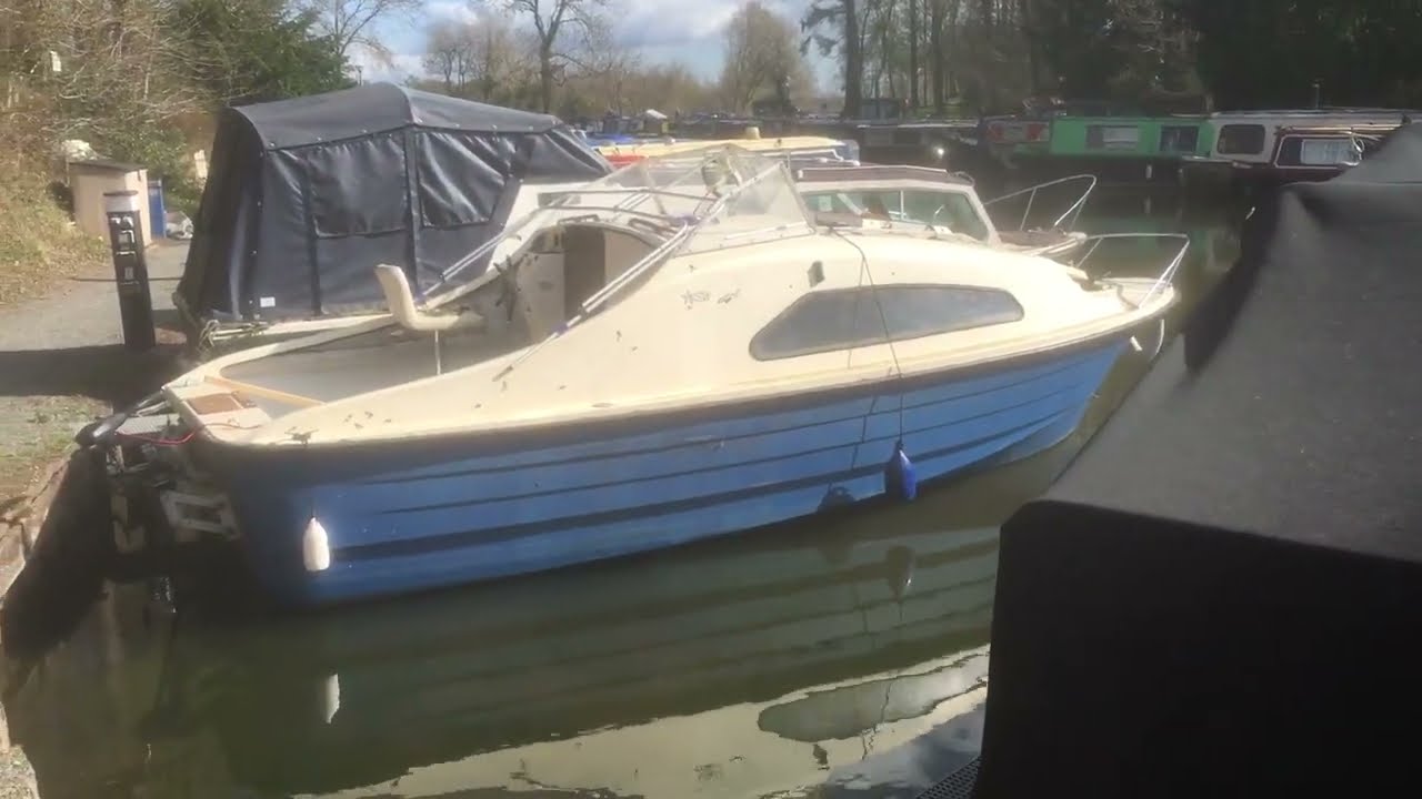 12v ELECTRIC OUTBOARD ON A CANAL BOAT 1 YouTube