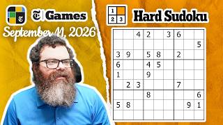 NYT Hard Sudoku Walkthrough | September 11, 2026