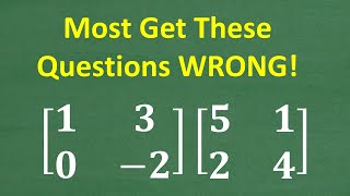 The Algebra questions that most students make MISTAKES!