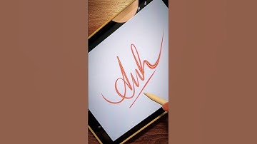 Học ký tên dễ mà đẹp #kyten #chuky #chukydep #chukyphongthuy #signature #shorts