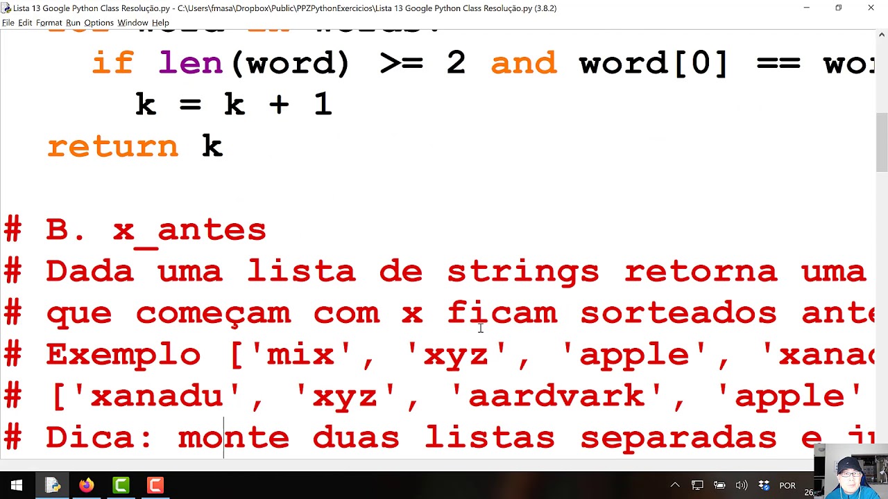 TWP465 Lista 13 Google Python Class - YouTube