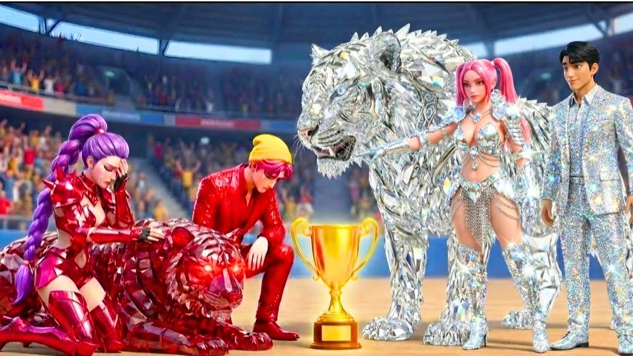 Diamond Family VS Ruby Family RUMI Gets Magic Tiger Racing Championship - KPOP Demon Hunters 