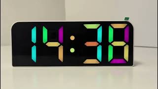 Rainbow Led Clock