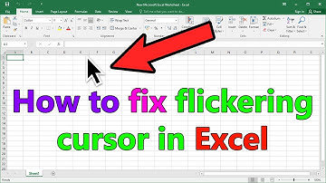 How to fix flickering cursor in Excel windows 10 or 11