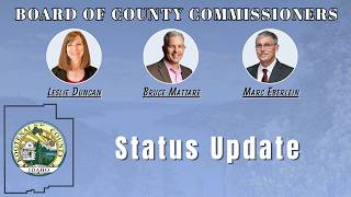 Details 8/25/26 Board of County Commissioners: Status Update Update