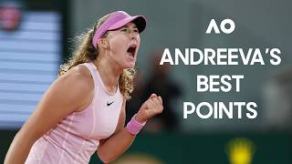MIrra Andreevas best points at the Australian Open