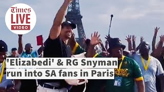 Download Lagu 'Elizabedi' \u0026 RG Snyman randomly run into singing Springbok fans in Paris MP3