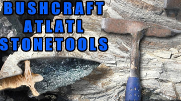 Flint Knapping ZEBRA RHYOLITE!, (Atlatl TEST) Ishi stick indirect