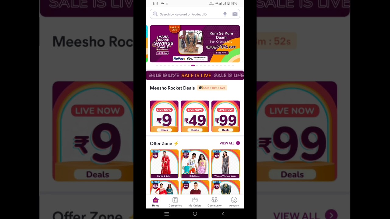 Meesho 9 Rs Sale Order Trick ।। Meesho Rocket Deals New Update ।।
