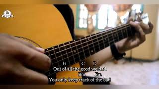 The past  guitar chord and lyrics complete