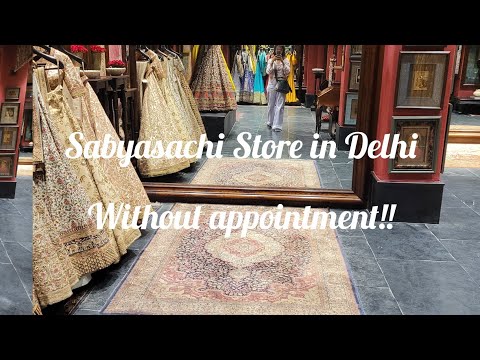 Inside the Sabyasachi store in Delhi without an appointment!! Sabyasachi Store visit in Delhi!!