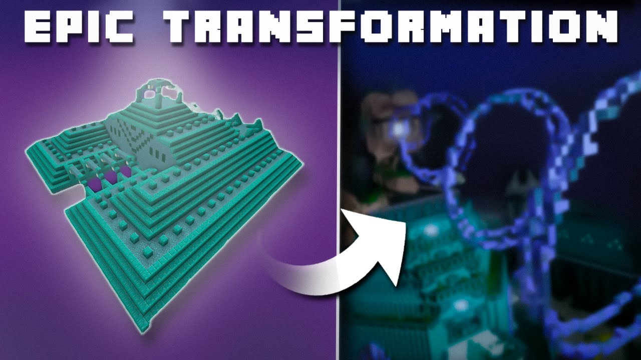 I transformed the OCEAN MONUMENT into something EPIC | Minecraft Time ...