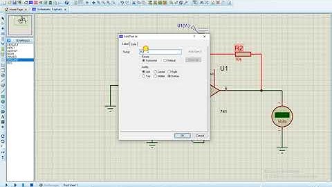 Proteus Design of Non inverting Op Amp