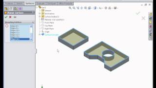 How to Work With Planar Surfaces SOLIDWORKS Tutorials Surface Design & Modeling
