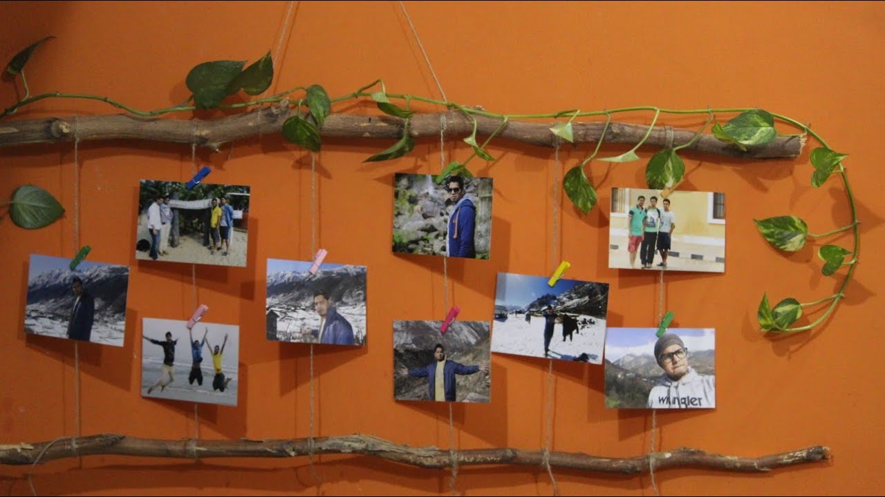 Photo Hanging Ideas on Wall / Hanging Picture Display / Photo Wall