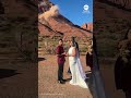 Wedding photographer captures rockslide during ceremony