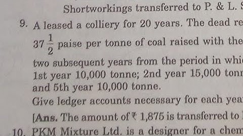 Solution of ques. no. 9,15 & 16 of Royalty Accounts of B.Com Part 1,Dr.SK Singh, Accountancy