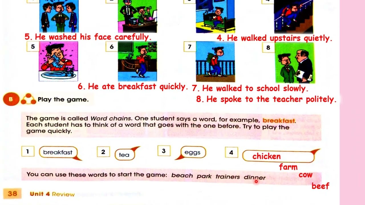 صفحة 38 انكليزي اول متوسط 2023