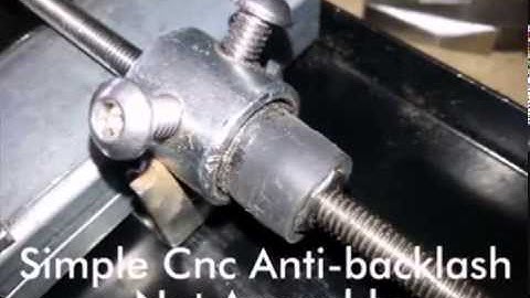 Simple Cnc Anti backlash Nut Assembly