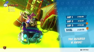 CTR Nitro Fueled - Oxide Time Trial #17: N. Gin Labs (2:20:70)