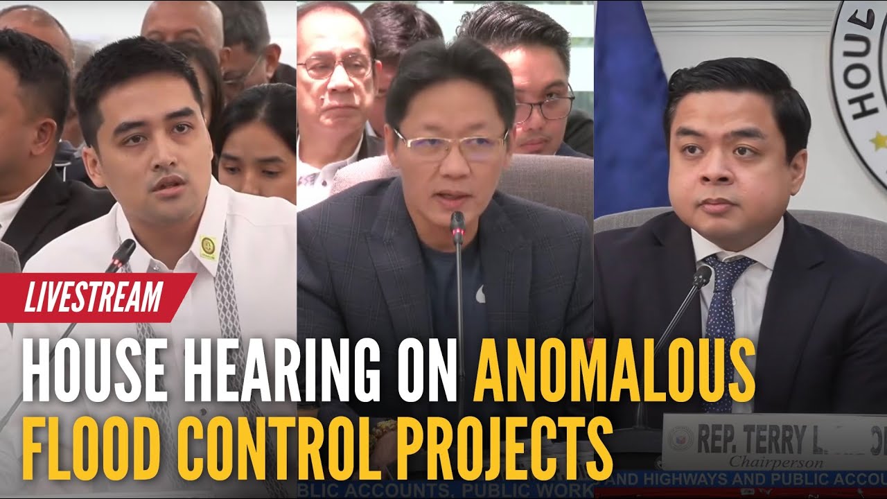 LIVE - House probe on anomalous flood control projects (Sept. 9, 2025 ...