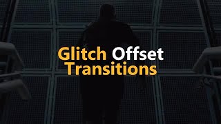 Glitch Offset Transitions Premiere Pro Templates
