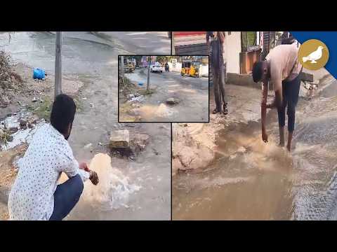 Drinking water wastage due to pipeline leakage at NMDC Road Masabtank - SIASAT