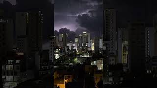 Tropical Rainstorm & Thunder over Da Nang, Vietnam #naturesounds  #rain #thunderstormsounds