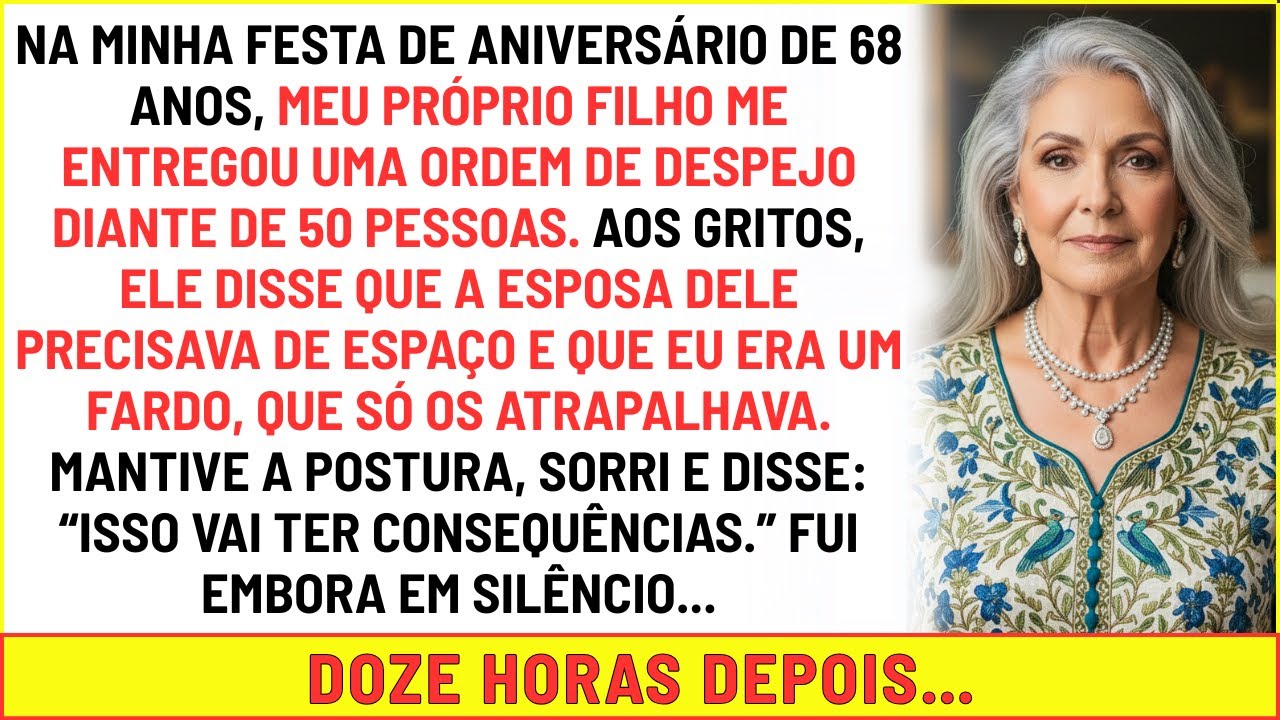 Meu filho me deu uma ordem de despejo na minha festa de aniversário de 68 anos; ele pagou caro por..
