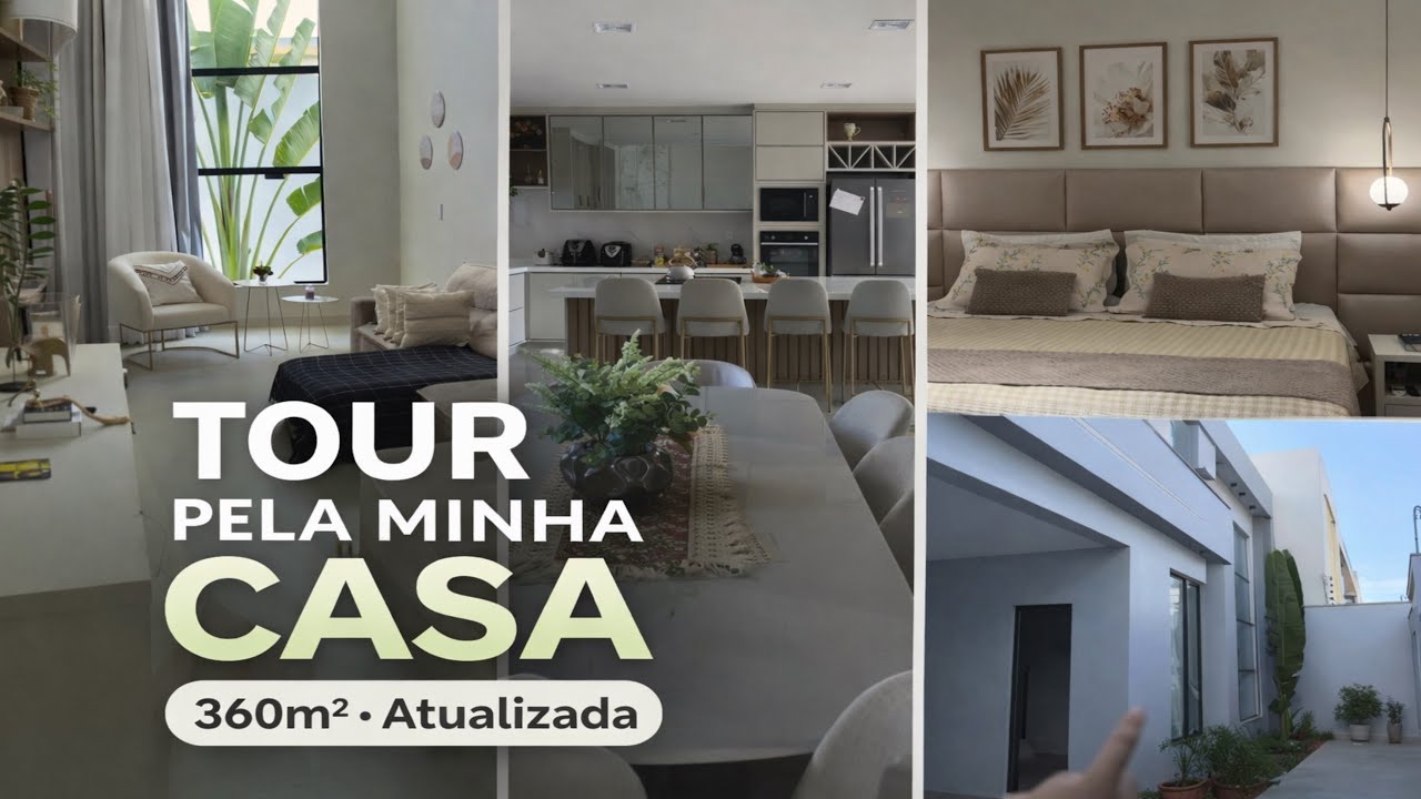 Tour ATUALIZADO pela minha casa  /  Casa com 3 suítes no terreno 12x30 🏠