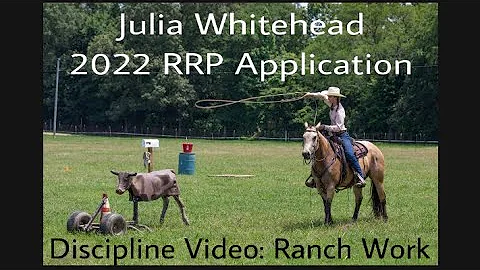 Julia Whitehead- 2022 RRP Application- Discipline ...