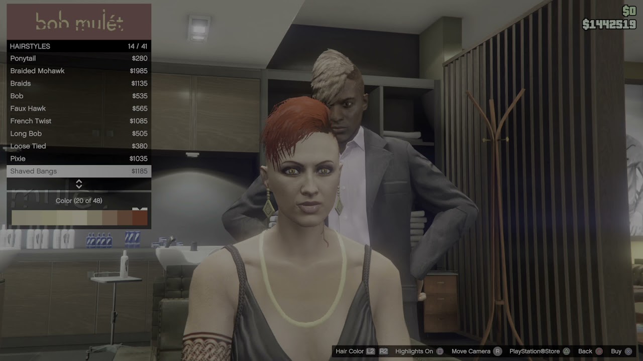 Gta V online all female hairstyles - YouTube
