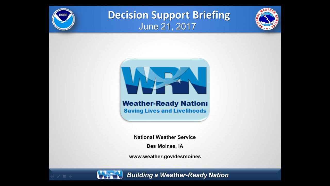 NWS Des Moines Severe Weather Briefing for June 21-22, 2017 - YouTube