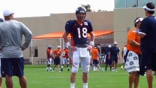 Peyton Manning at Broncos Training Camp 2013