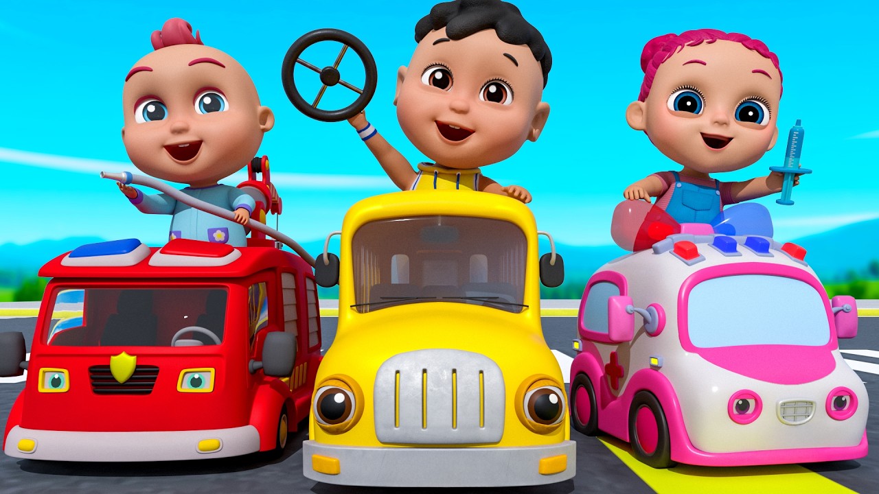 Consertando a Roda do Ônibus | Veículos Famosos | Caetano Em Português - Músicas Infantis