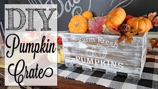 DIY Farmhouse Pumpkin Crate