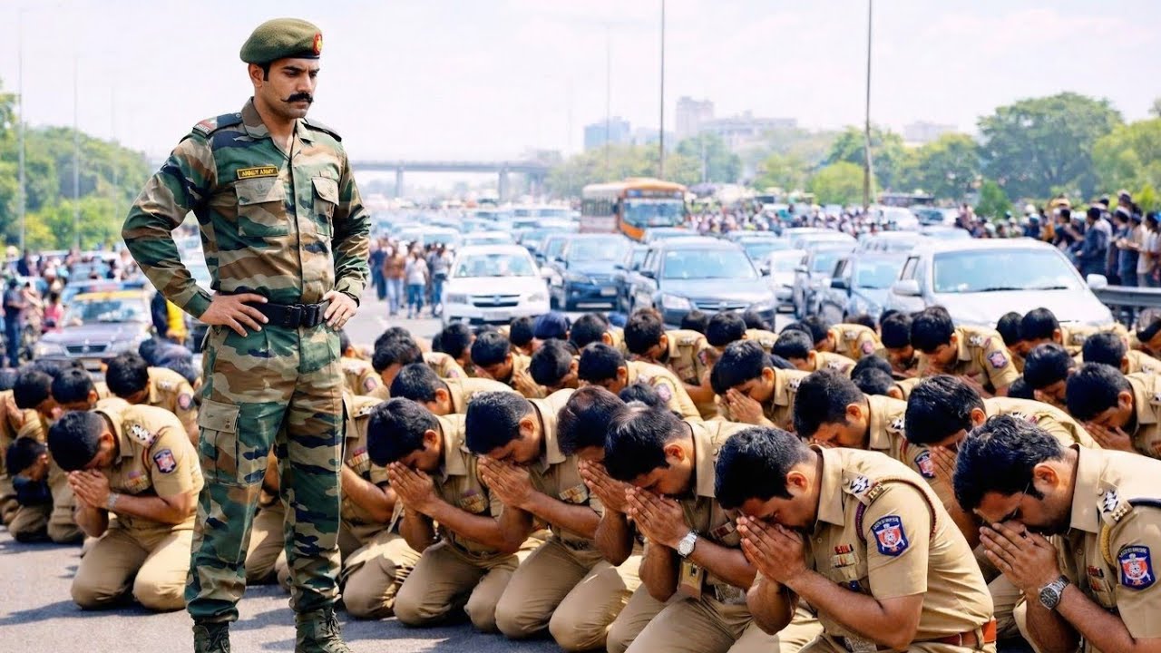 जब फौजी ने बीच सड़क पर पुलिस वाले की हेकड़ी निकाली 😡🔥 | Army vs Police Fight